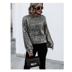 Leith Metallic Holiday Sweater